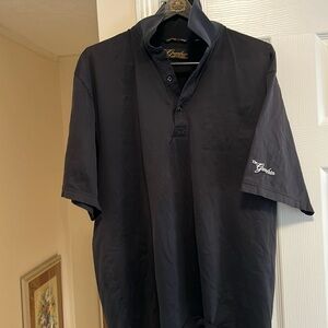 Men’s black polo
